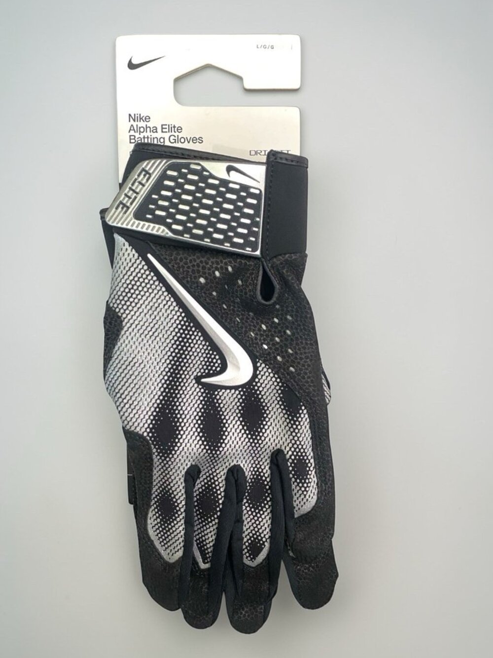 New Nike Alpha Elite Baseball Batting Gloves Dri-fit Diamond Sports
